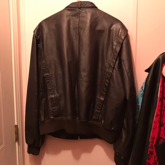 Wilson’s Mens Brown Bomber Jacket - Picture 4 of 7
